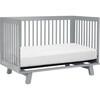 Hudson 3-in-1 Convertible Crib with Toddler Bed Conversion Kit, Grey - Cribs - 6