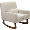 Sleepytime Rocker, Oatmeal with Walnut Legs - Nursery Chairs - 4