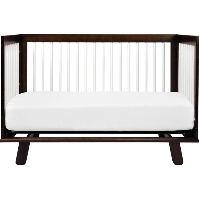 Hudson 3-in-1 Convertible Crib with Toddler Bed Conversion Kit, Espresso/White - Cribs - 7