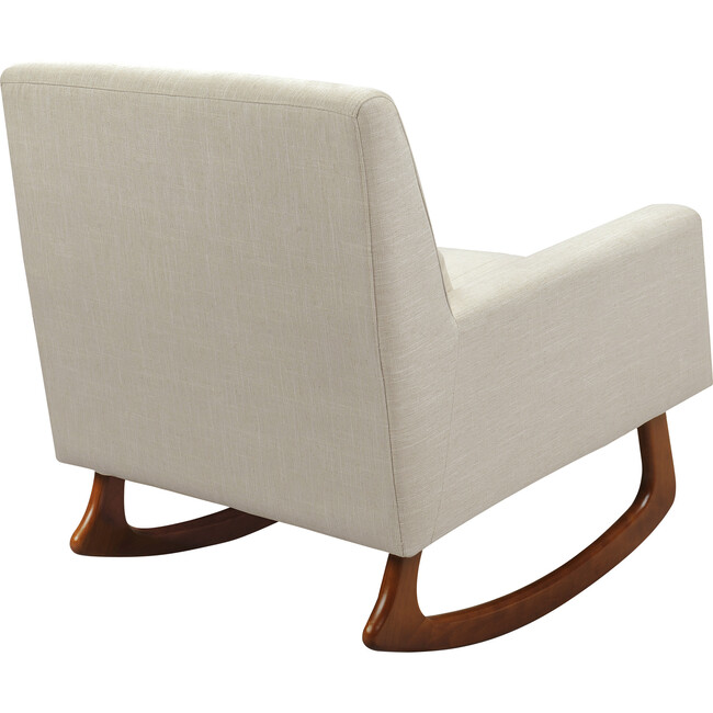 Sleepytime Rocker, Oatmeal with Walnut Legs - Nursery Chairs - 5
