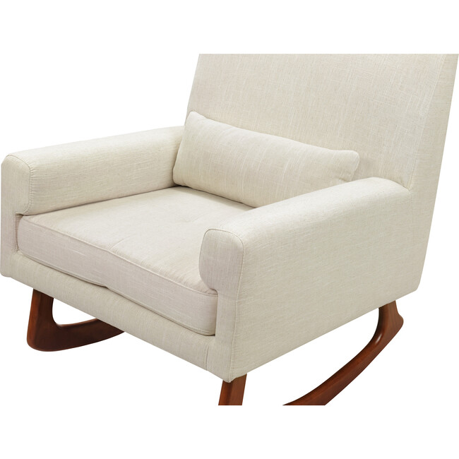 Sleepytime Rocker, Oatmeal with Walnut Legs - Nursery Chairs - 6