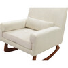 Sleepytime Rocker, Oatmeal with Walnut Legs - Nursery Chairs - 6