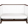 Scoot 3-in-1 Convertible Crib With Toddler Bed Conversion Kit, White/Walnut - Cribs - 7
