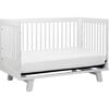 Hudson 3-in-1 Convertible Crib with Toddler Bed Conversion Kit, White - Cribs - 6