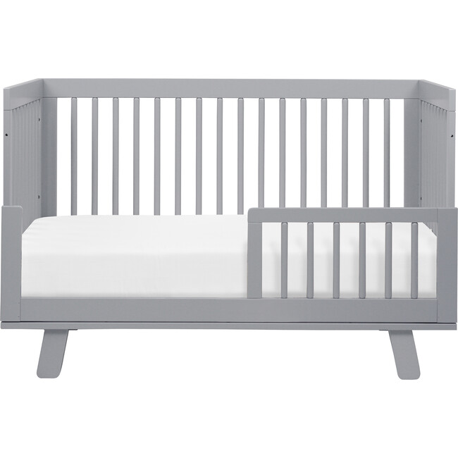 Hudson 3-in-1 Convertible Crib with Toddler Bed Conversion Kit, Grey - Cribs - 8