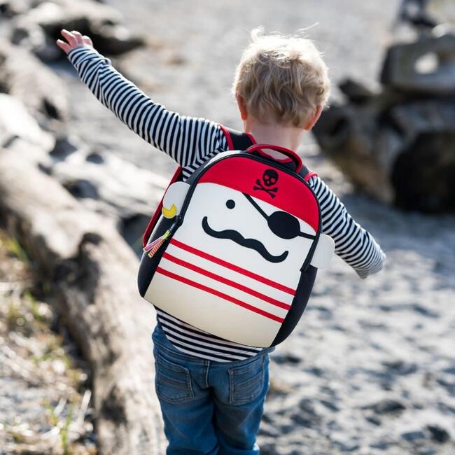 Pirate Backpack, Red - Backpacks - 2