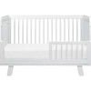 Hudson 3-in-1 Convertible Crib with Toddler Bed Conversion Kit, White - Cribs - 9
