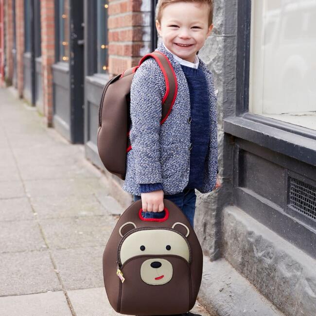 RETIRED Brown Bear Lunch Bag, Brown - Lunchbags - 2