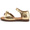 Margo Bow Sandal, Gold - Sandals - 1 - thumbnail