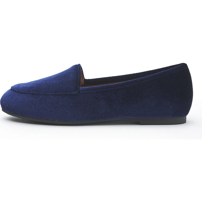 Piper Velvet, Navy - Loafers - 1