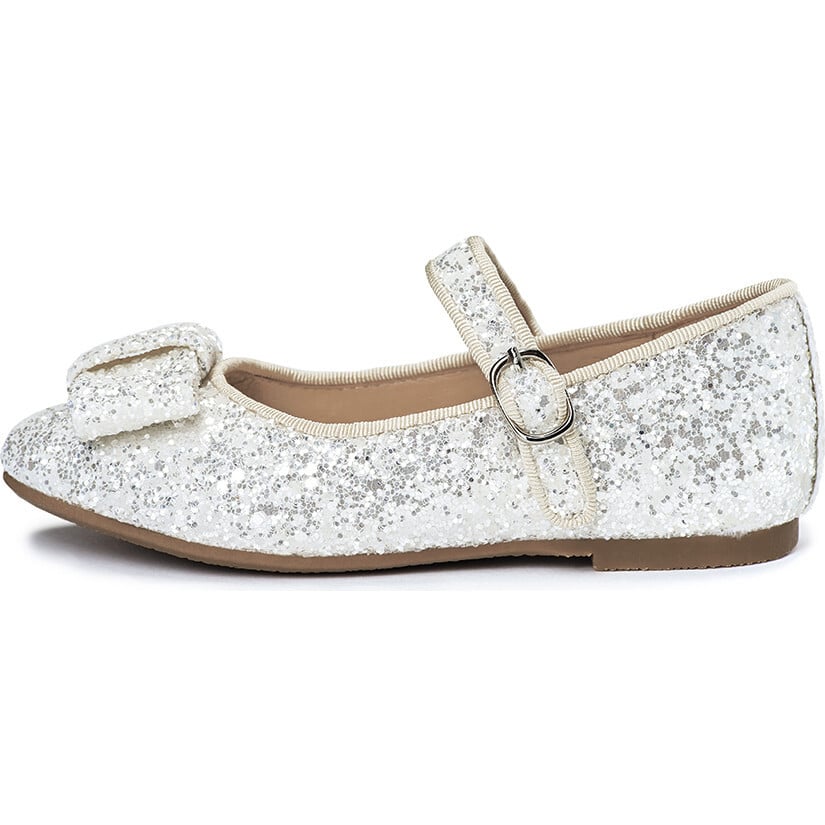 Ellen Glitter Mary Janes, White - Mary Janes - 1