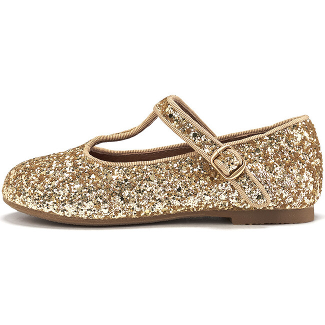 Abigail Glitter, Gold - Mary Janes - 1 - zoom