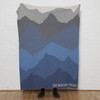 Monogrammed Eco Mountain Throw, Blue/Grey - Throws - 2