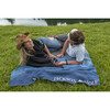 Monogrammed Eco Mountain Throw, Blue/Grey - Throws - 3