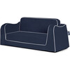 Little Reader Sofa, Navy/White - Kids Seating - 1 - thumbnail