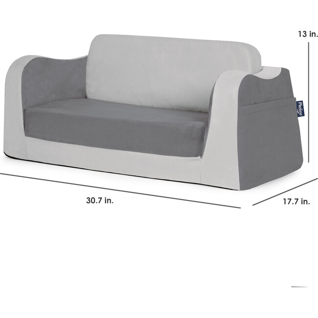 Little Reader Sofa, Grey/Dark Grey - Kids Seating - 2