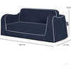 Little Reader Sofa, Navy/White - Kids Seating - 2