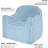 Monogrammable Reader Chair, Light Blue - Kids Seating - 5