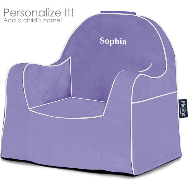 Monogrammable Little Reader Chair, Light Purple - Kids Seating - 2