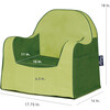 Monogrammable Little Reader Toddler Chair, Two Tone Green - Kids Seating - 4