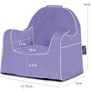 Monogrammable Little Reader Chair, Light Purple - Kids Seating - 4