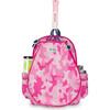 Little Love Tennis Backpack, Pink Camo - Backpacks - 1 - thumbnail