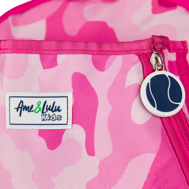 Little Love Tennis Backpack, Pink Camo - Backpacks - 3