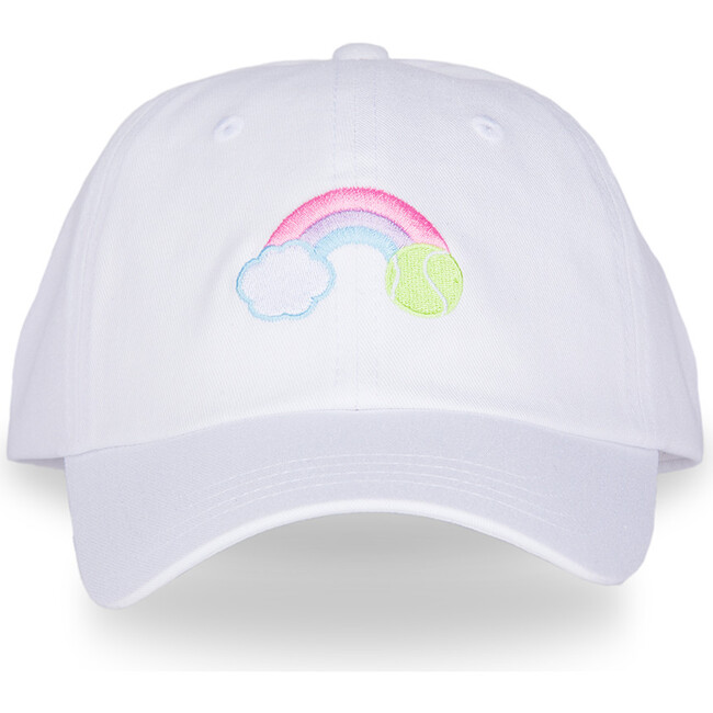 Kids Tennis Camper Hat, Pastel Rainbow
