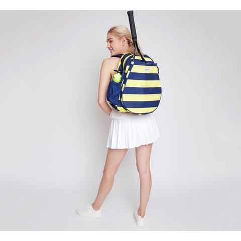 Happy Game On Tennis Backpack, Yellow - Backpacks - 2