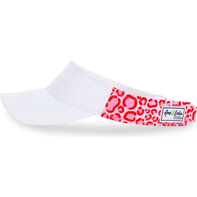 Big Love Tennis Visor, Pink Leopard - Hats - 1