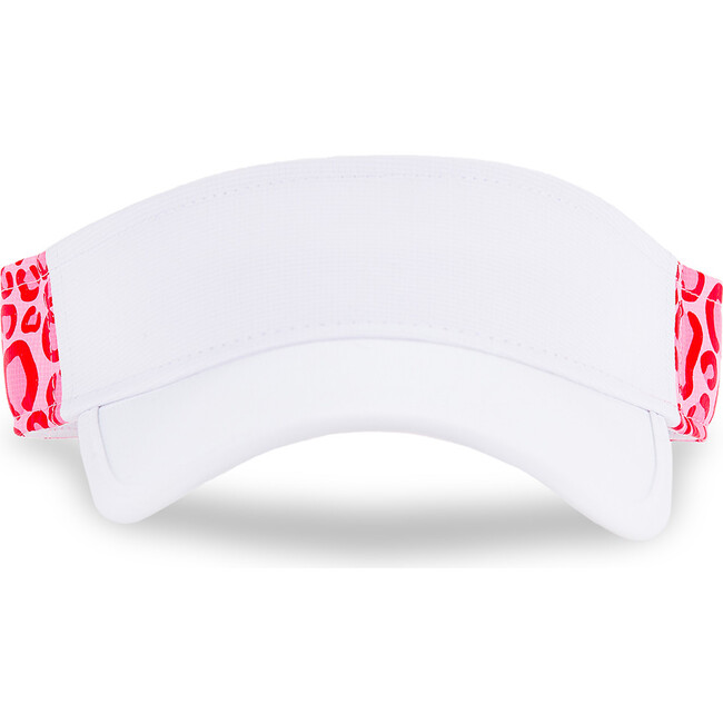 Big Love Tennis Visor, Pink Leopard - Hats - 3