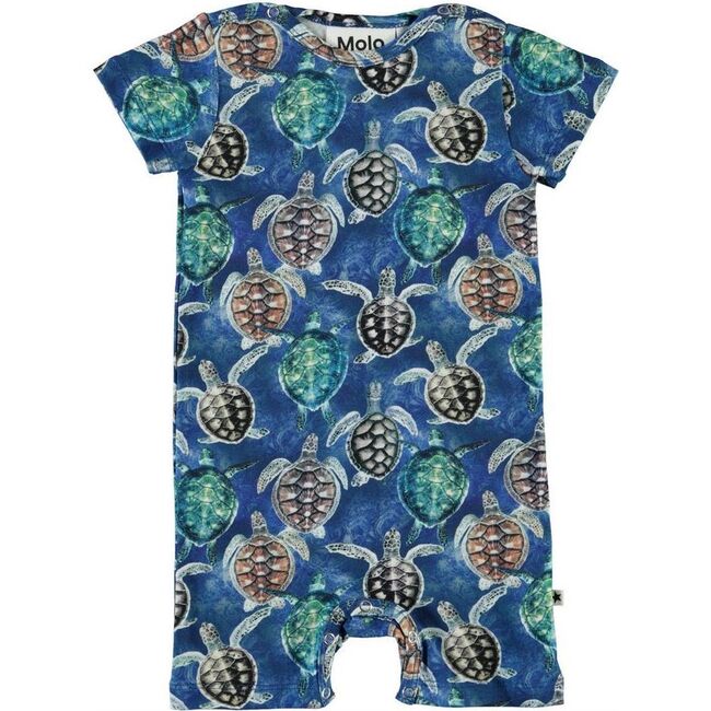 Mini Turtles Bodysuit, Blue