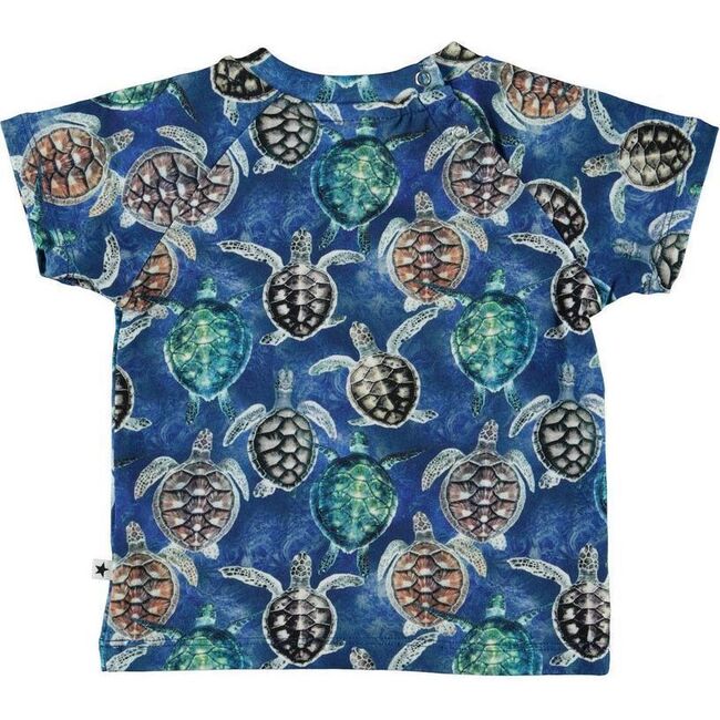 Mini Turtles T-Shirt, Blue - Tees - 2