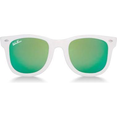 WeeFarers® Polarized Sunglasses, White with Sea Green - Sunglasses - 1