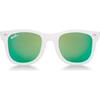 Polarized Sunglasses, White with Sea Green - Sunglasses - 1 - thumbnail