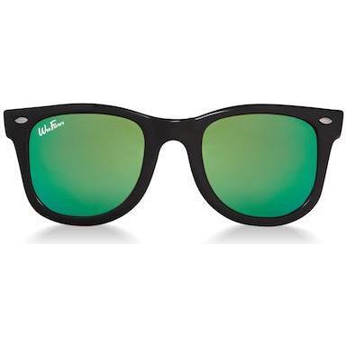 WeeFarers® Polarized Sunglasses, Black with Sea Green - Sunglasses - 1
