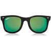 Polarized Sunglasses, Black with Sea Green - Sunglasses - 1 - thumbnail