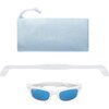Polarized Sunglasses, White with Sky Blue - Sunglasses - 2