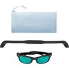 Polarized Sunglasses, Black with Sea Green - Sunglasses - 2 - thumbnail