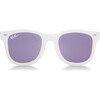 Polarized Sunglasses, White with Purple - Sunglasses - 1 - thumbnail
