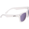 Polarized Sunglasses, White with Purple - Sunglasses - 2