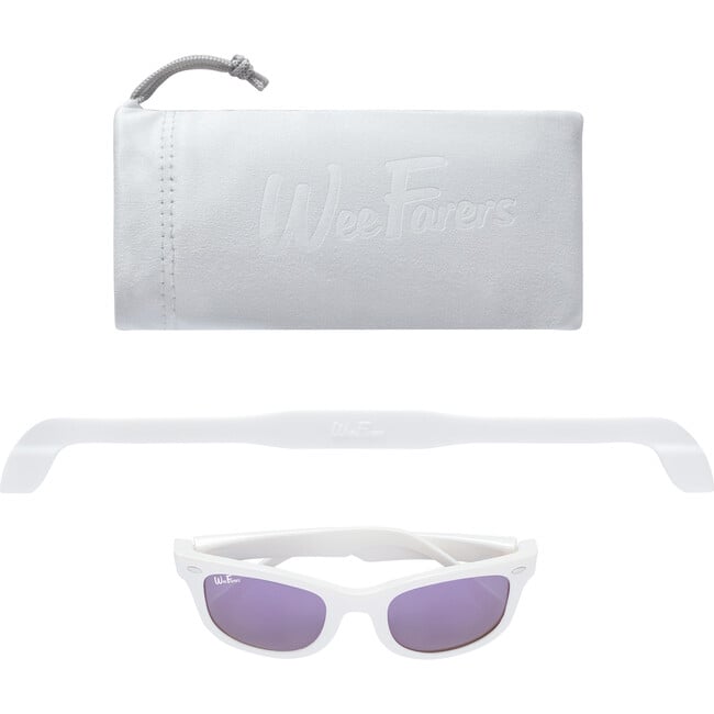 WeeFarers® Polarized Sunglasses, White with Purple - Sunglasses - 3