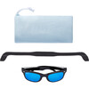 Polarized Sunglasses, Black with Ocean Blue - Sunglasses - 3