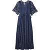 Women's Karolina Dress, Midnight Navy Embroidery - Dresses - 1 - thumbnail