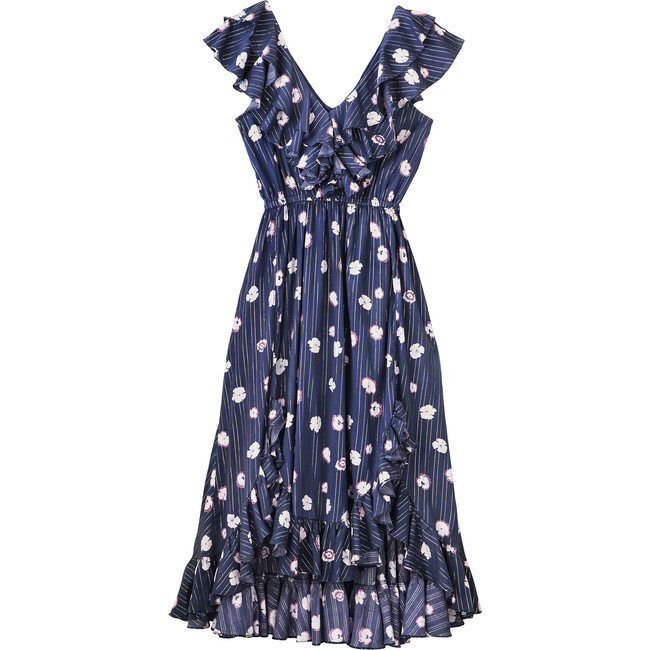Women's Ruby Dress, Pansy Print - Dresses - 1