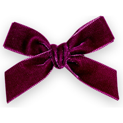 Velvet Bow Headband, Plum