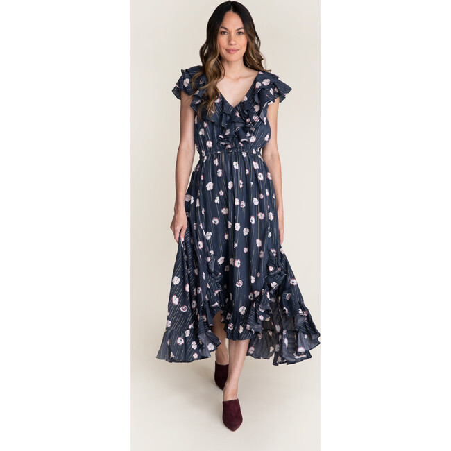 Women's Ruby Dress, Pansy Print - Dresses - 3