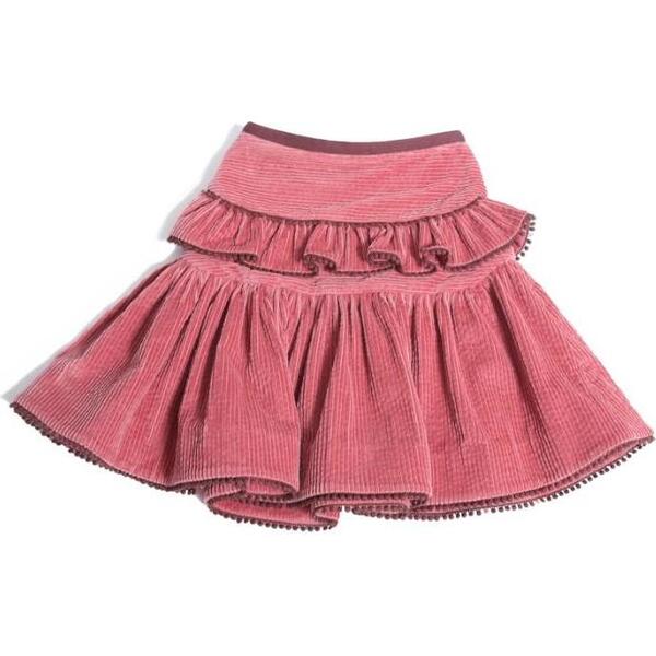 Saraya Flounce Skirt, Goji - TiA CiBANi KiDS Skirts | Maisonette