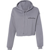 Adult Cropped Hoodie, Stone Grey - Sweatshirts - 1 - thumbnail