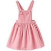 Pinafore Dress, Pink Corduroy - Dresses - 1 - thumbnail